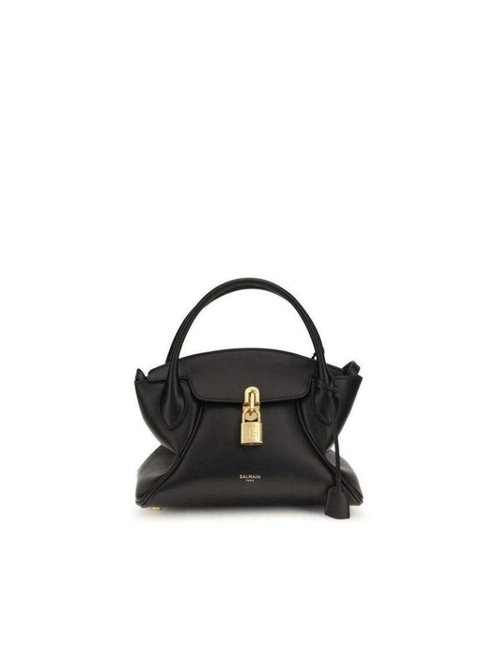 Balmain Black Calf Leather Handbag Shoulder Bag - Pulse Day Bag - New with Tags